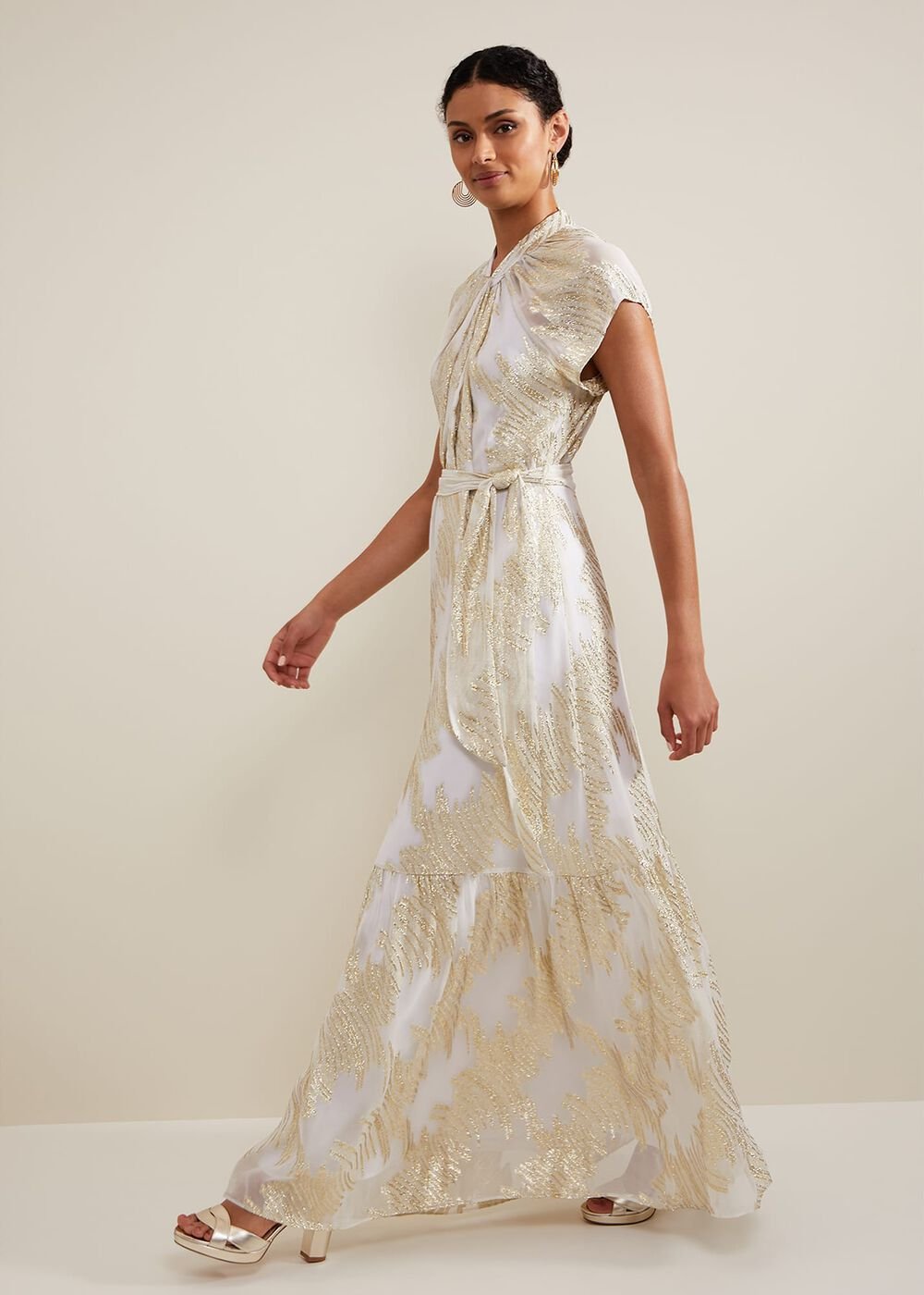 Kerena Shimmer Maxi Dress Multi-Coloured