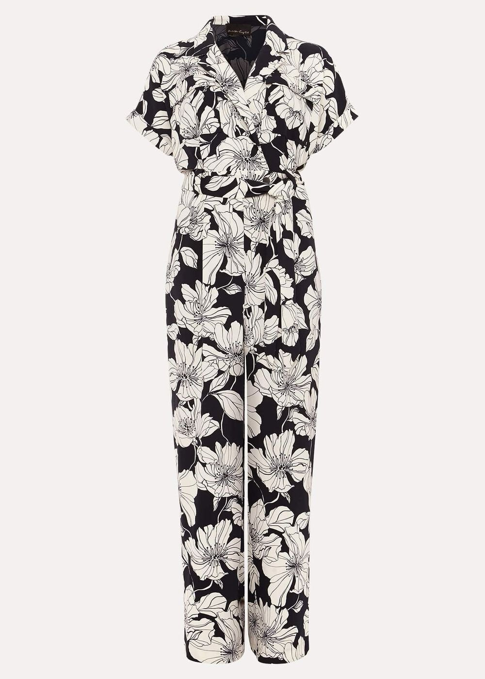 Constance Floral Jumpsuit Navy/Ivory