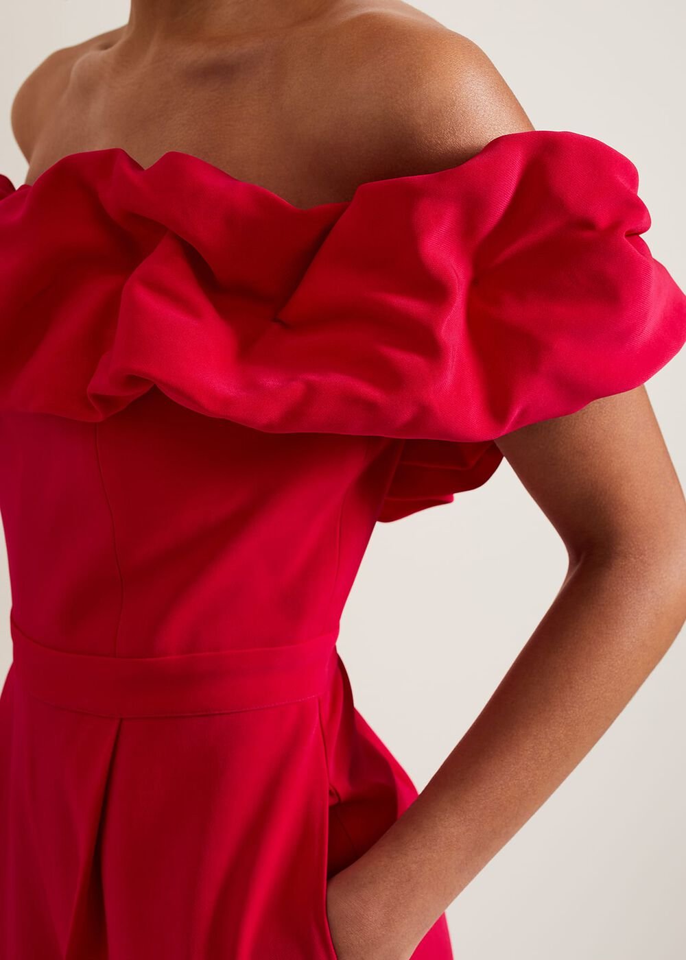 Mallory Ruffle Jumpsuit Pink
