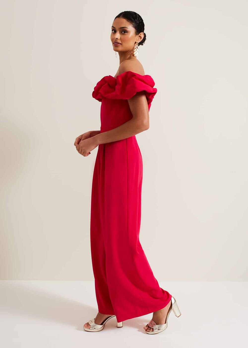 Mallory Ruffle Jumpsuit Pink