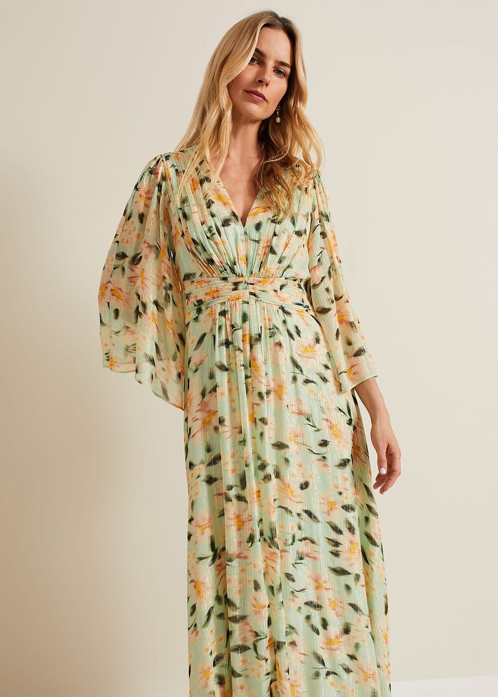 Darlene Floral Maxi Dress Multi-Coloured
