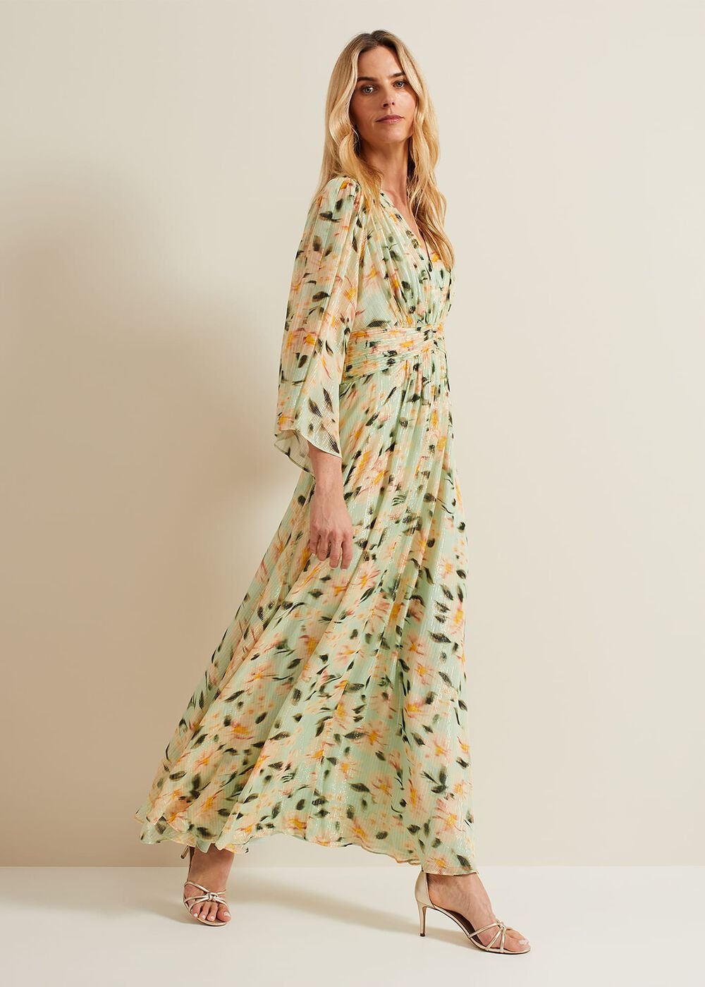 Darlene Floral Maxi Dress Multi-Coloured