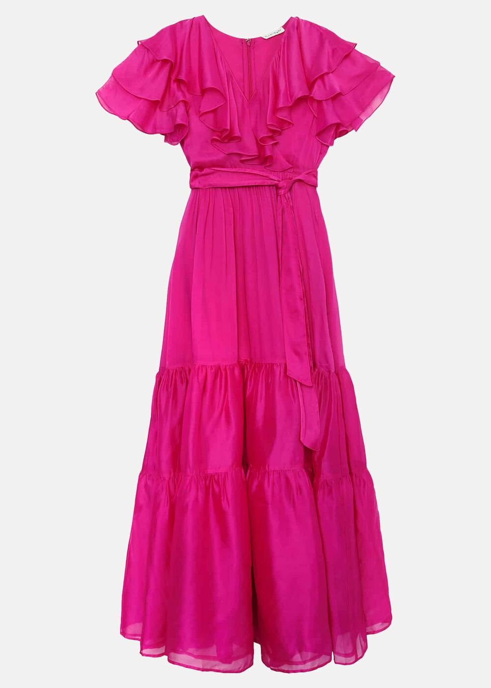 Mabelle Organza Maxi Dress Fuchsia