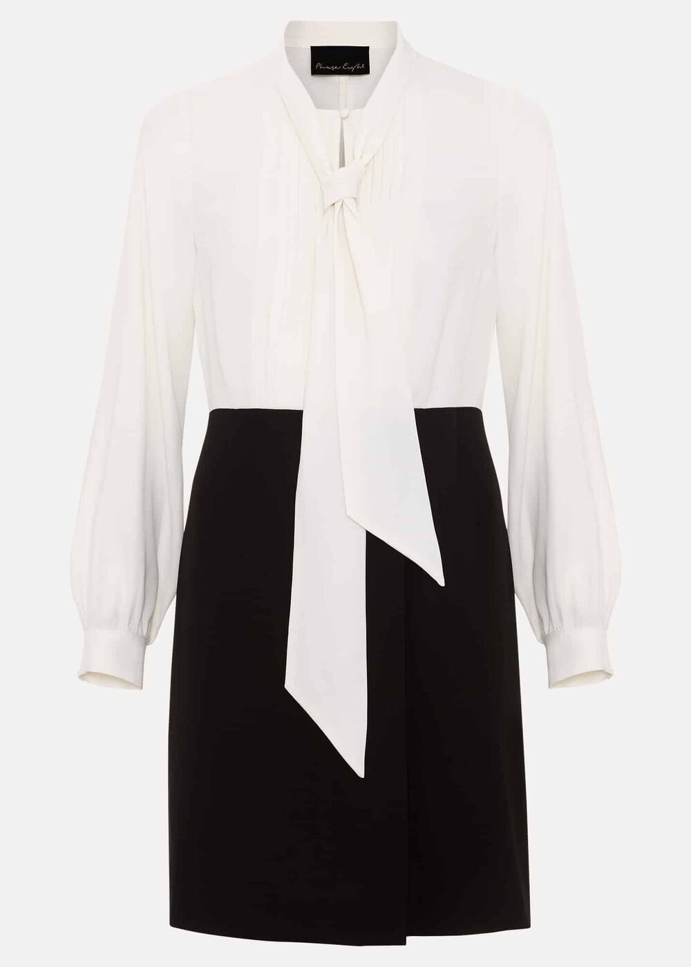 Tilly Shift Mini Dress Black/Ivory