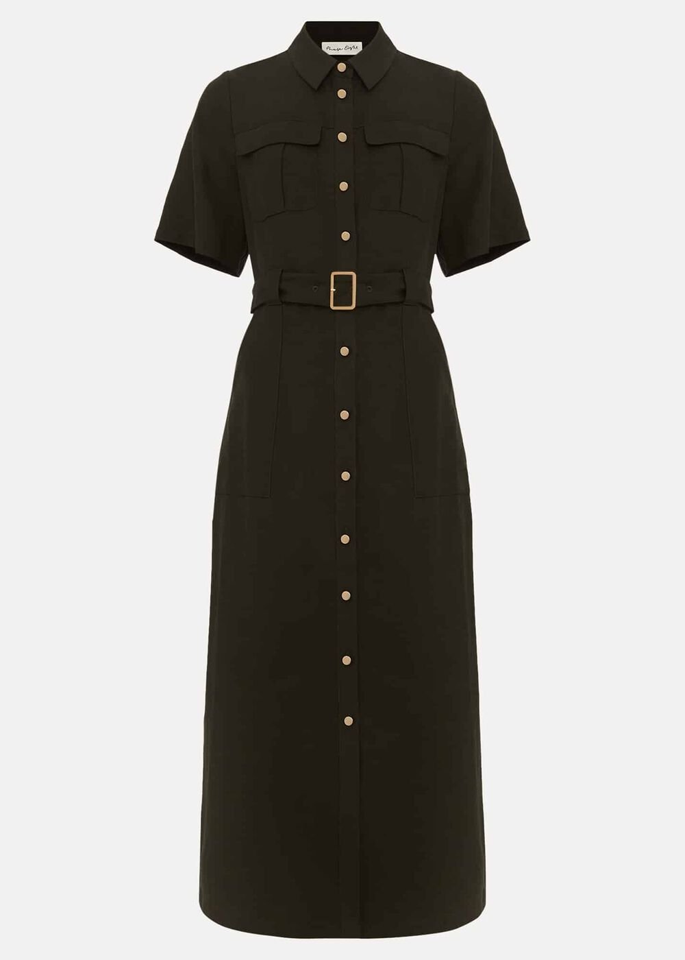 Willow Midi Utility Dress Green