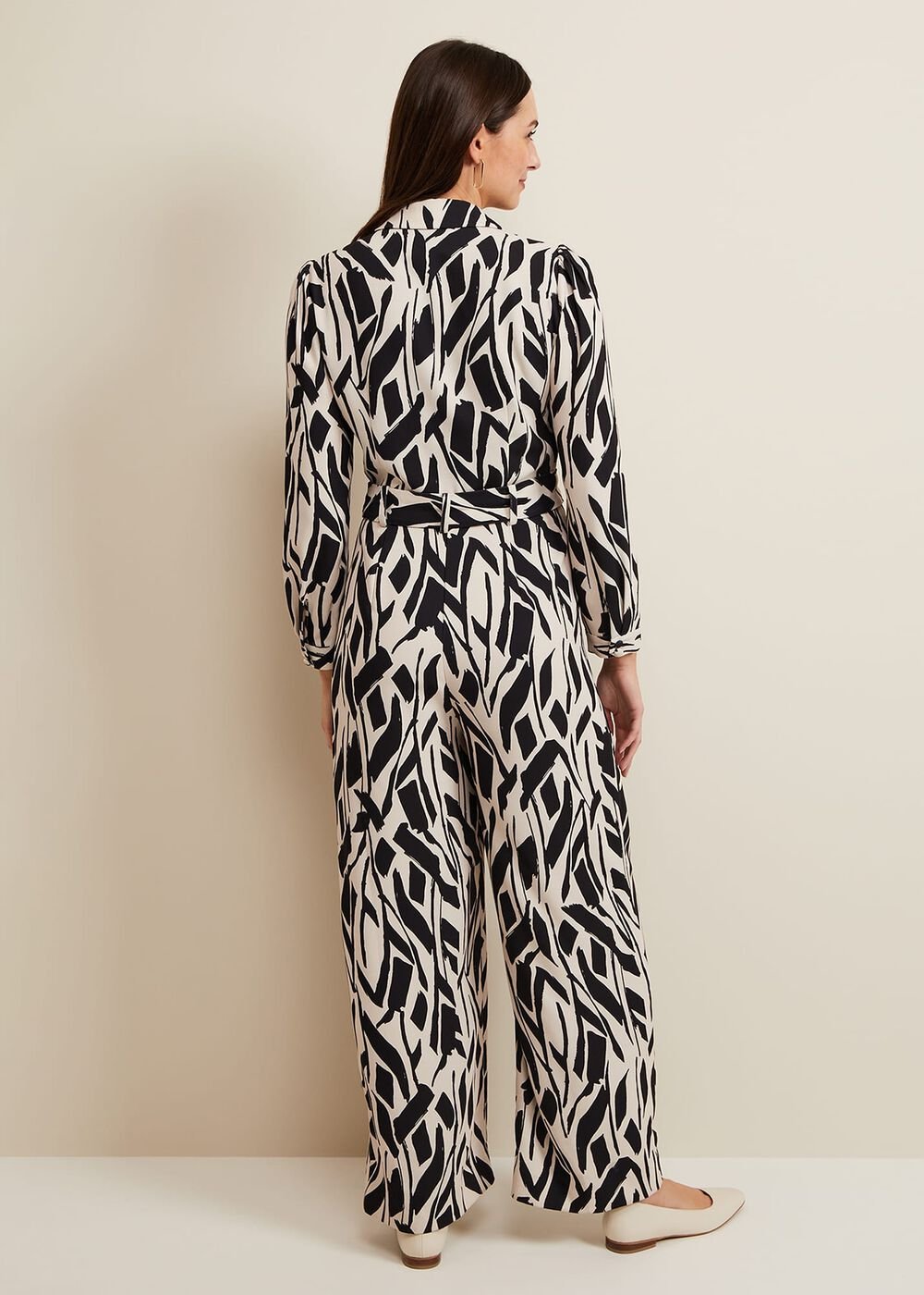 Constance Geo Jumpsuit Black