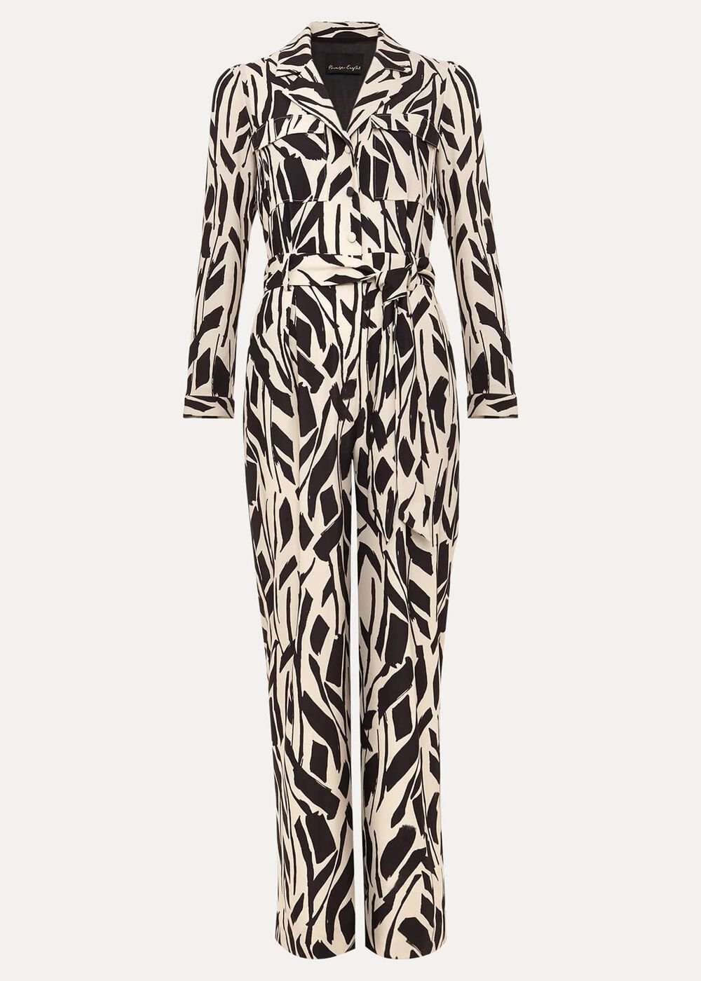 Constance Geo Jumpsuit Black
