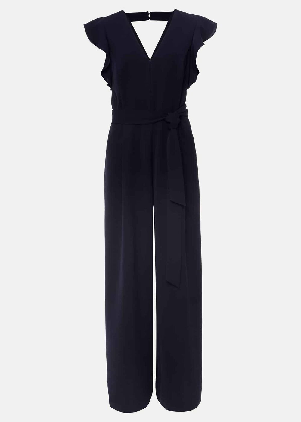 Petite Kallie Frill Jumpsuit Navy