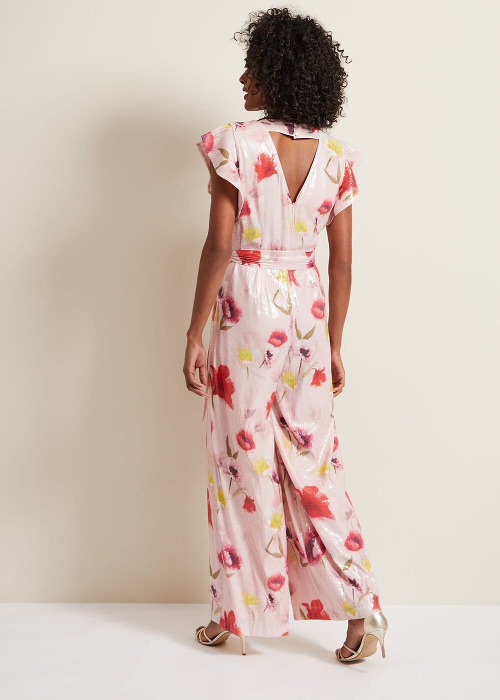 Rhiannon Sequin Printed Jumpsuit Multi-Coloured