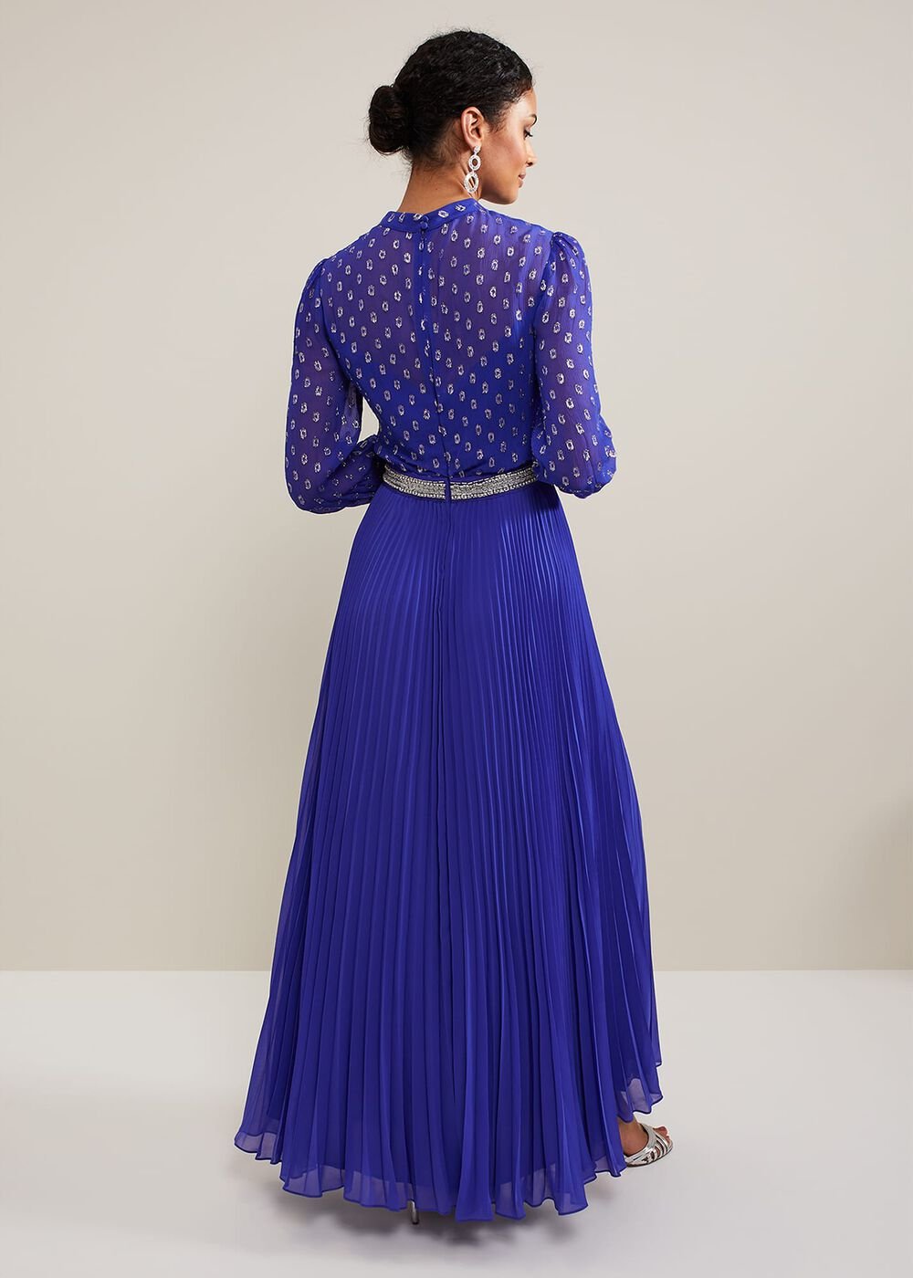 Charley Fil Coupe Maxi Dress Purple