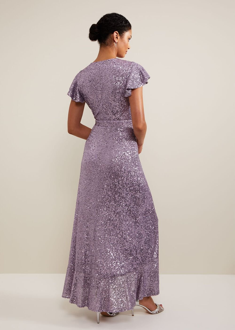 Carina Sequin Maxi Dress Purple
