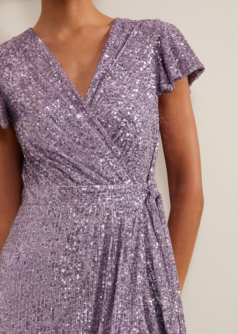 Carina Sequin Maxi Dress Purple