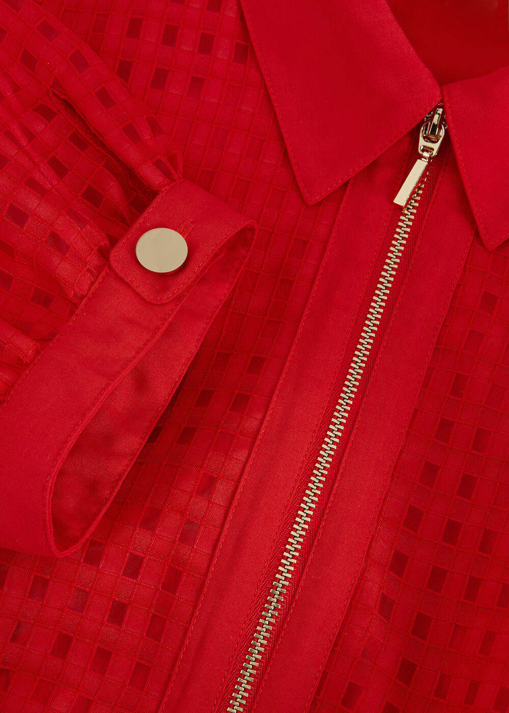 Carey Check Dress Red