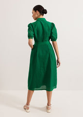 Carey Check Dress Green
