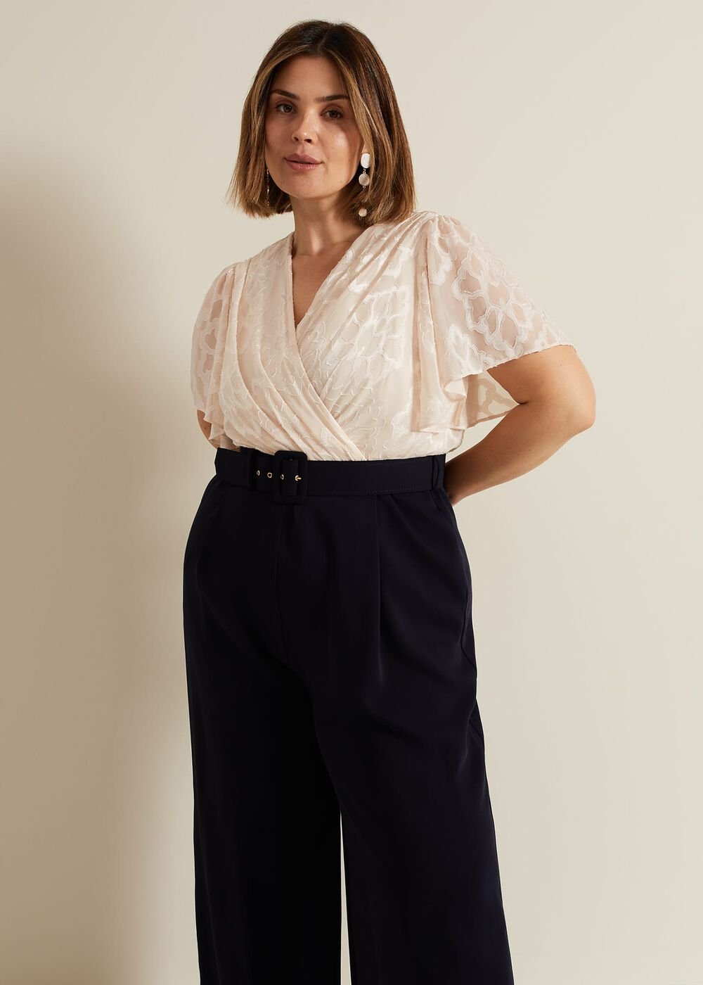 Carolyn Burnout Jumpsuit Multi-Coloured