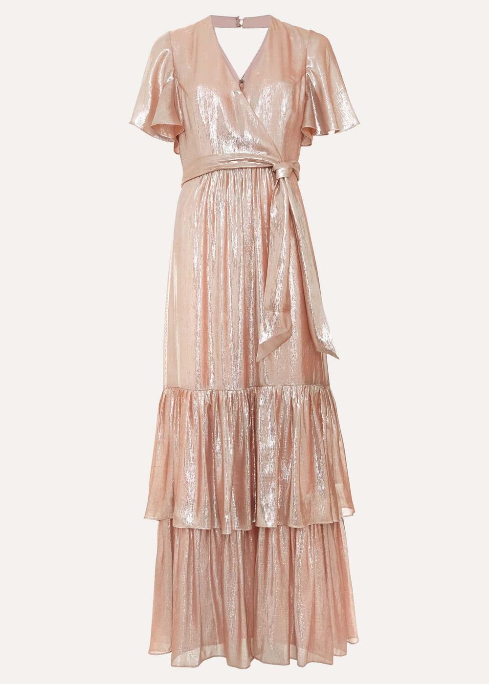 Fleur Metallic Maxi Dress Metallic