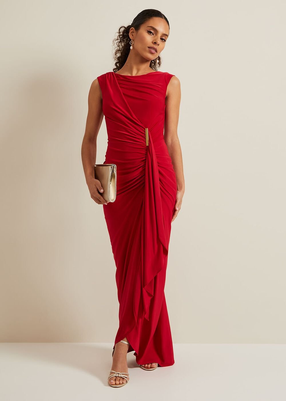 Petite Donna Maxi Dress Red