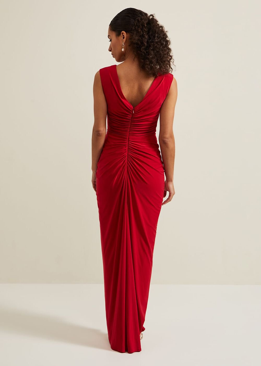 Petite Donna Maxi Dress Red