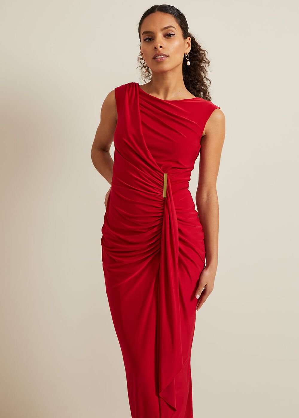 Petite Donna Maxi Dress Red