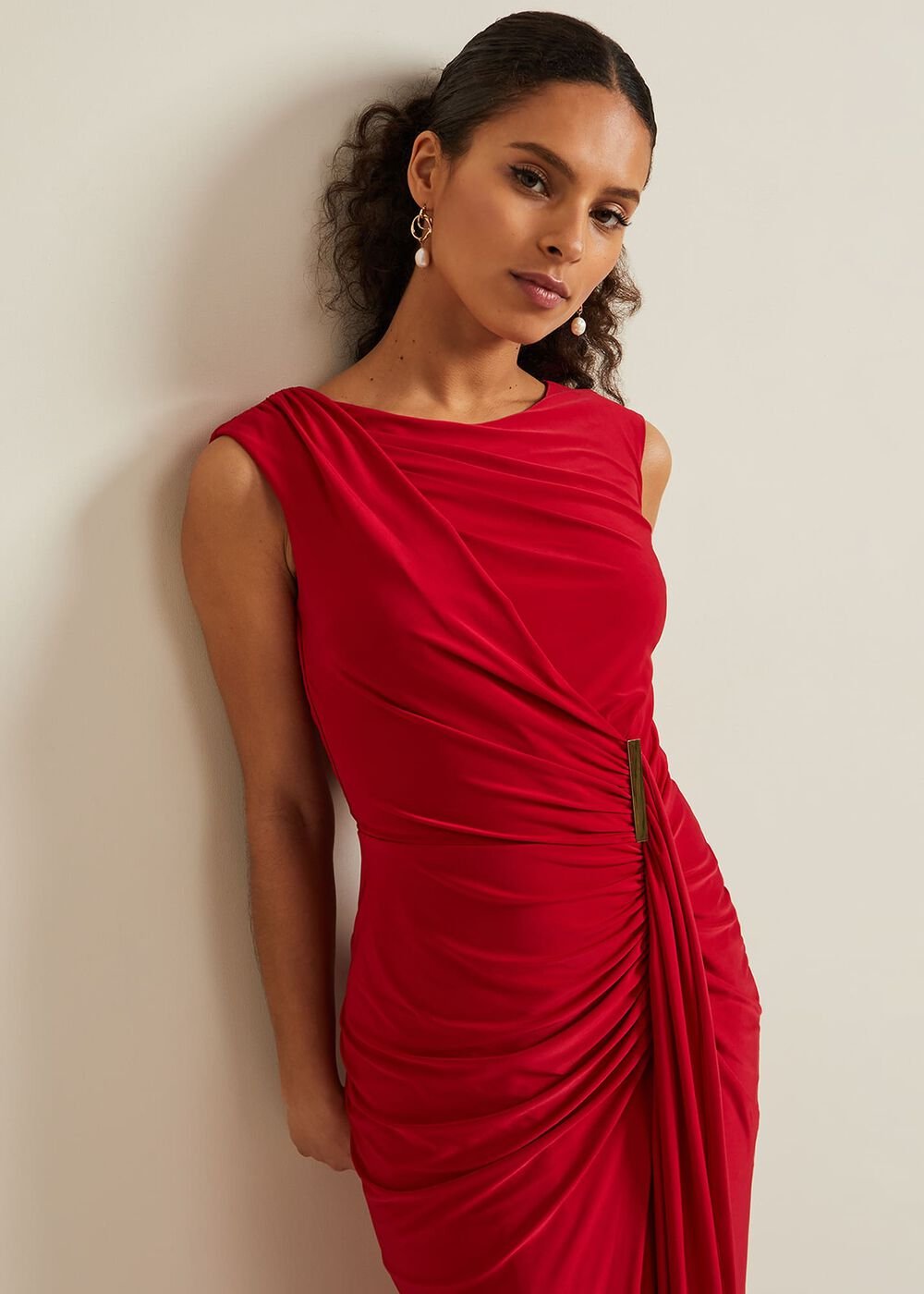 Petite Donna Maxi Dress Red