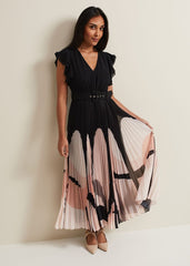 Petite Isla Printed Skirt Maxi Dress Multi-Coloured