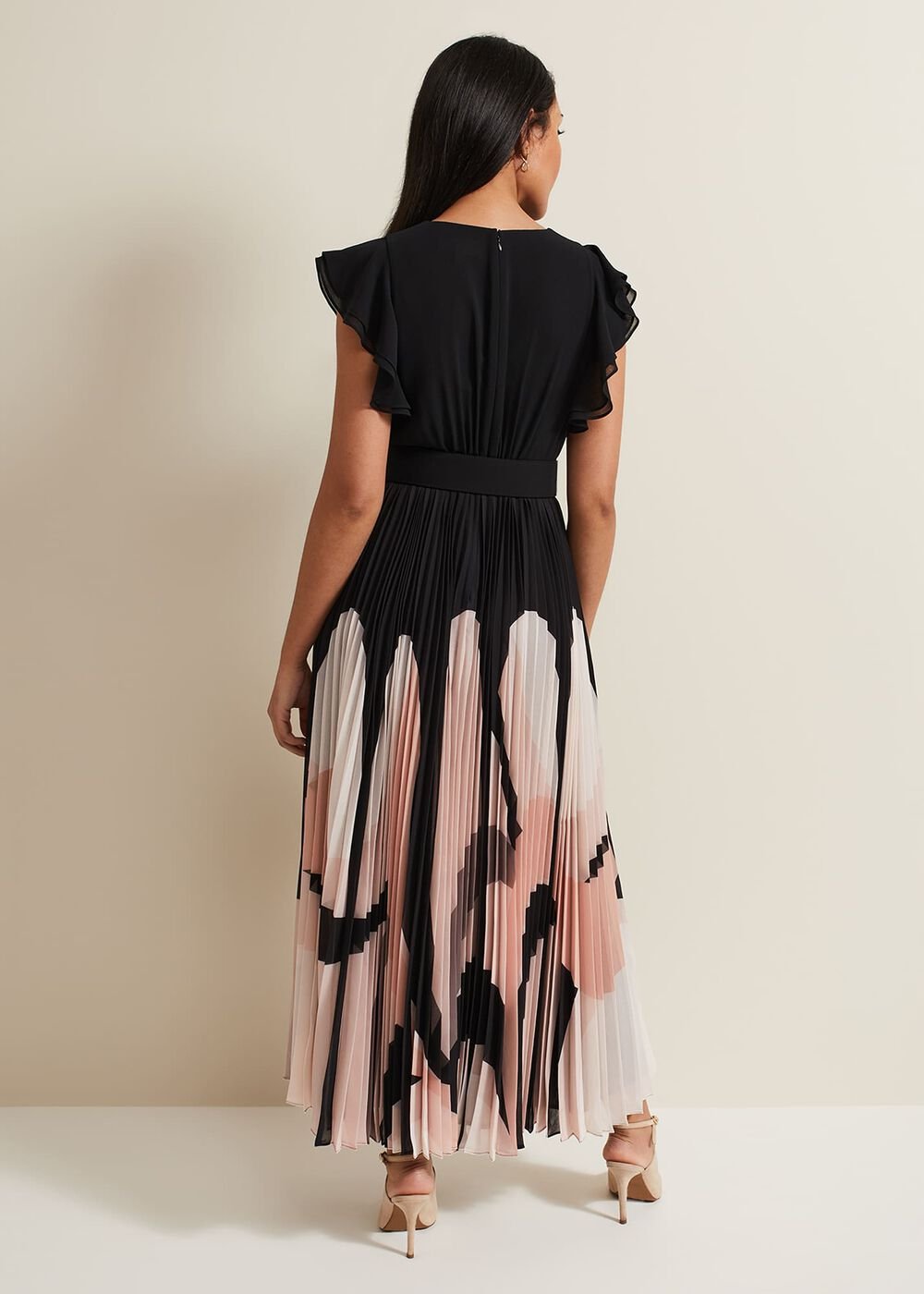 Petite Isla Printed Skirt Maxi Dress Multi-Coloured
