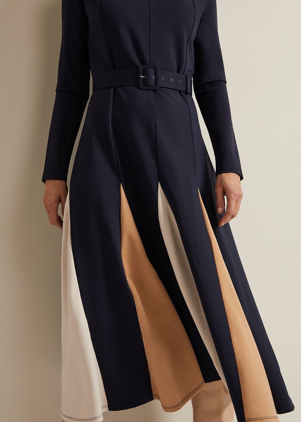 Paula Navy Midi Dress Navy