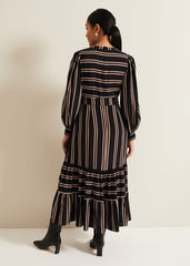 Petite Laura Midaxi Dress Black/Multi