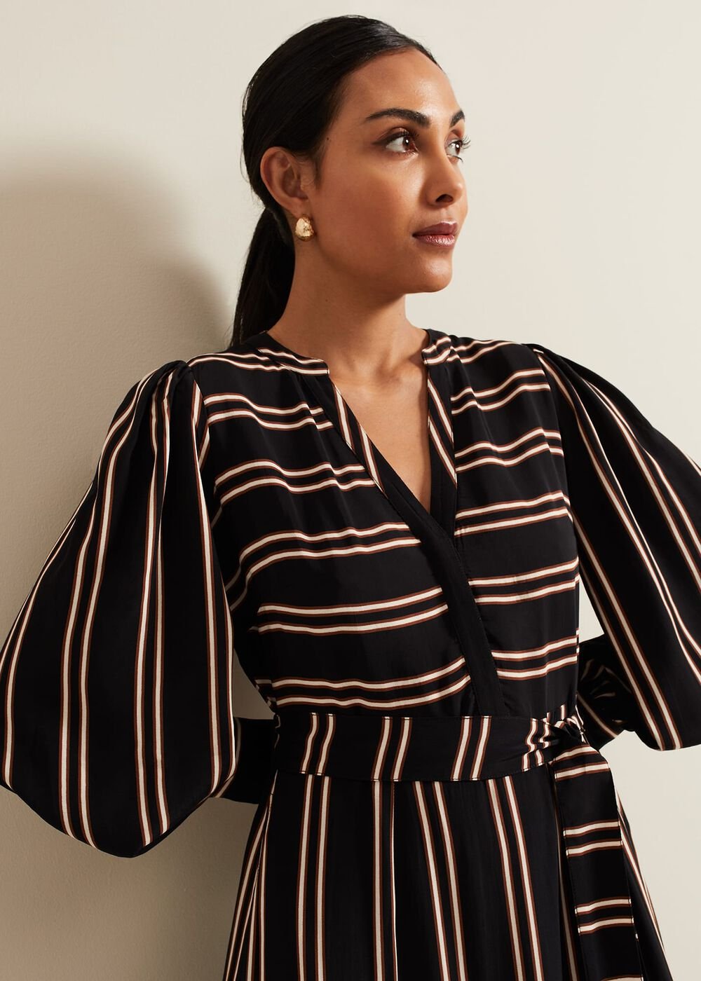 Petite Laura Midaxi Dress Black/Multi