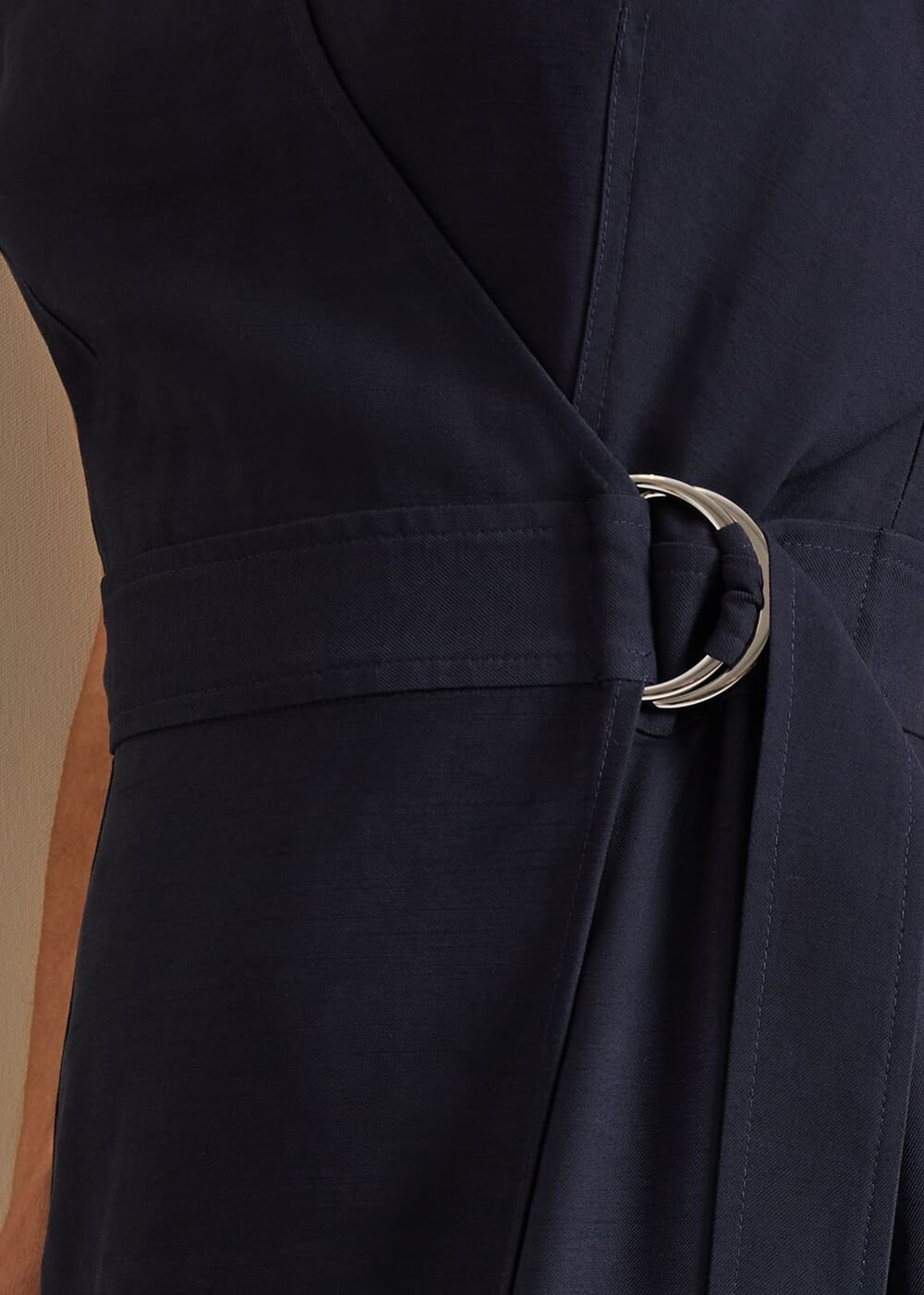 Liv Wrap Midi Dress Navy