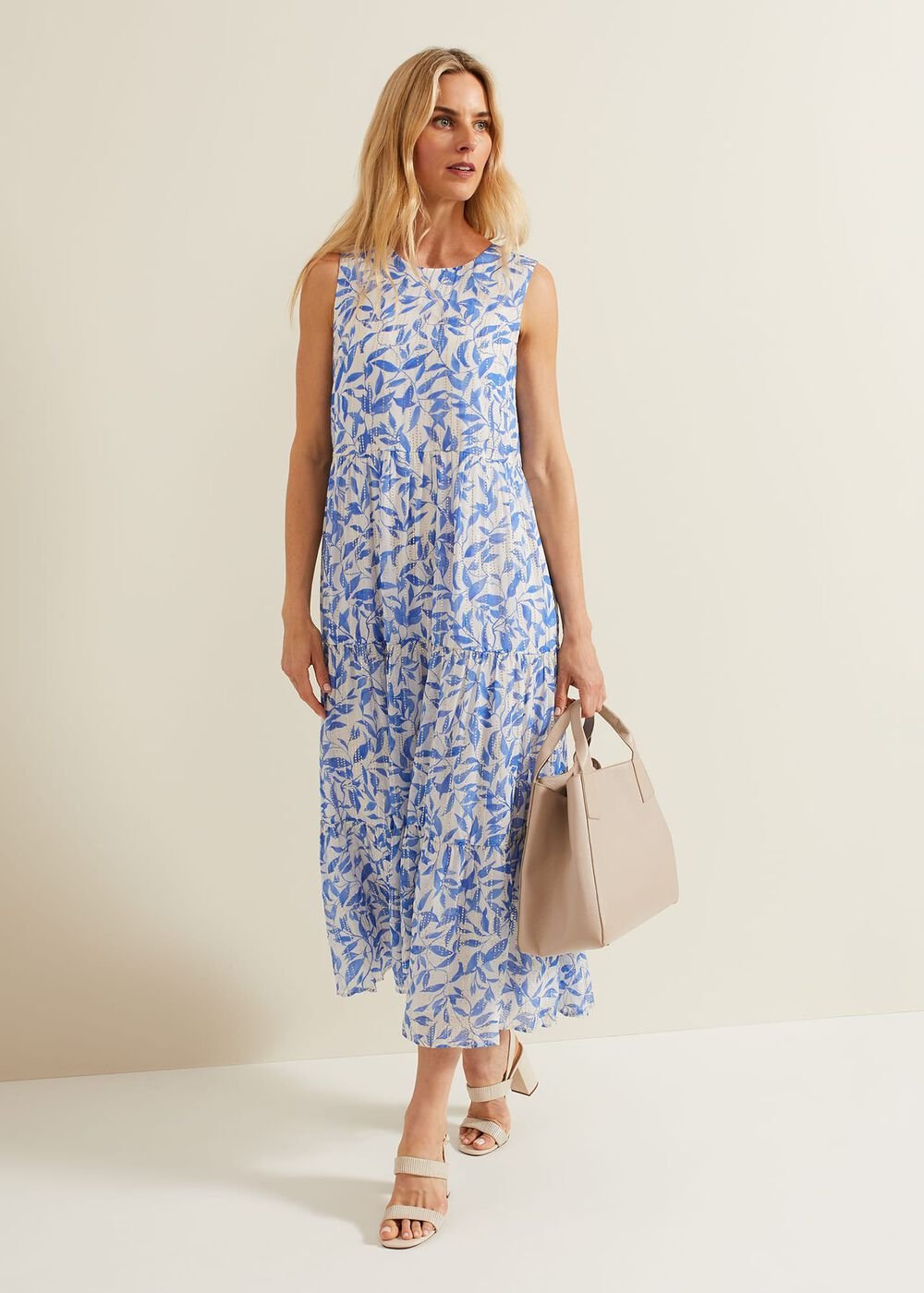 Sharron Sleeveless Midi Dress Navy
