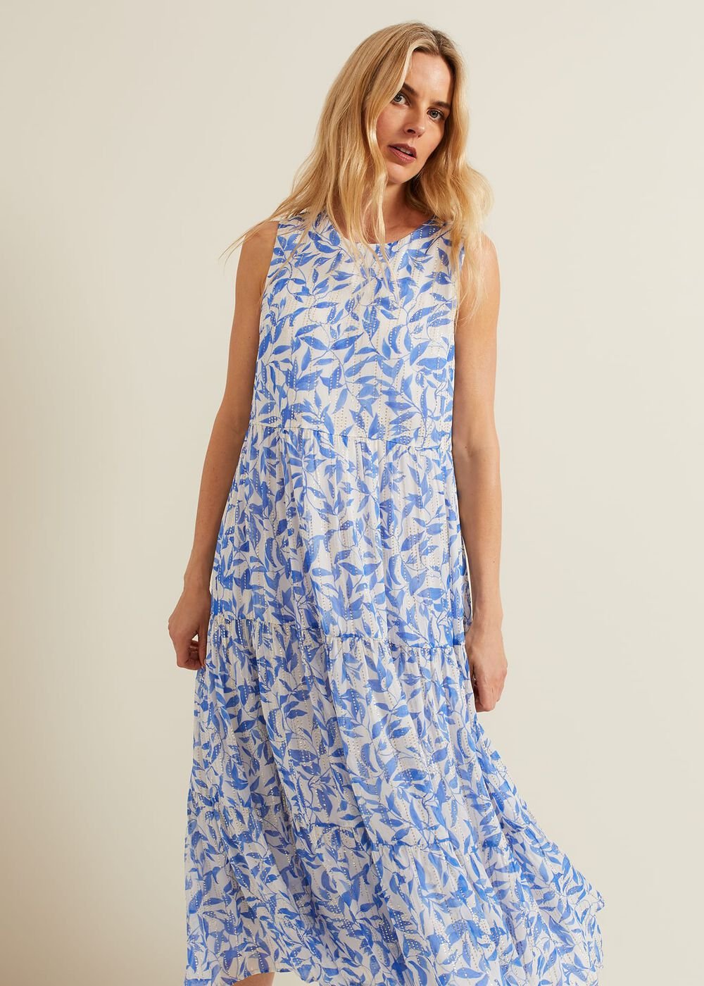 Sharron Sleeveless Midi Dress Navy
