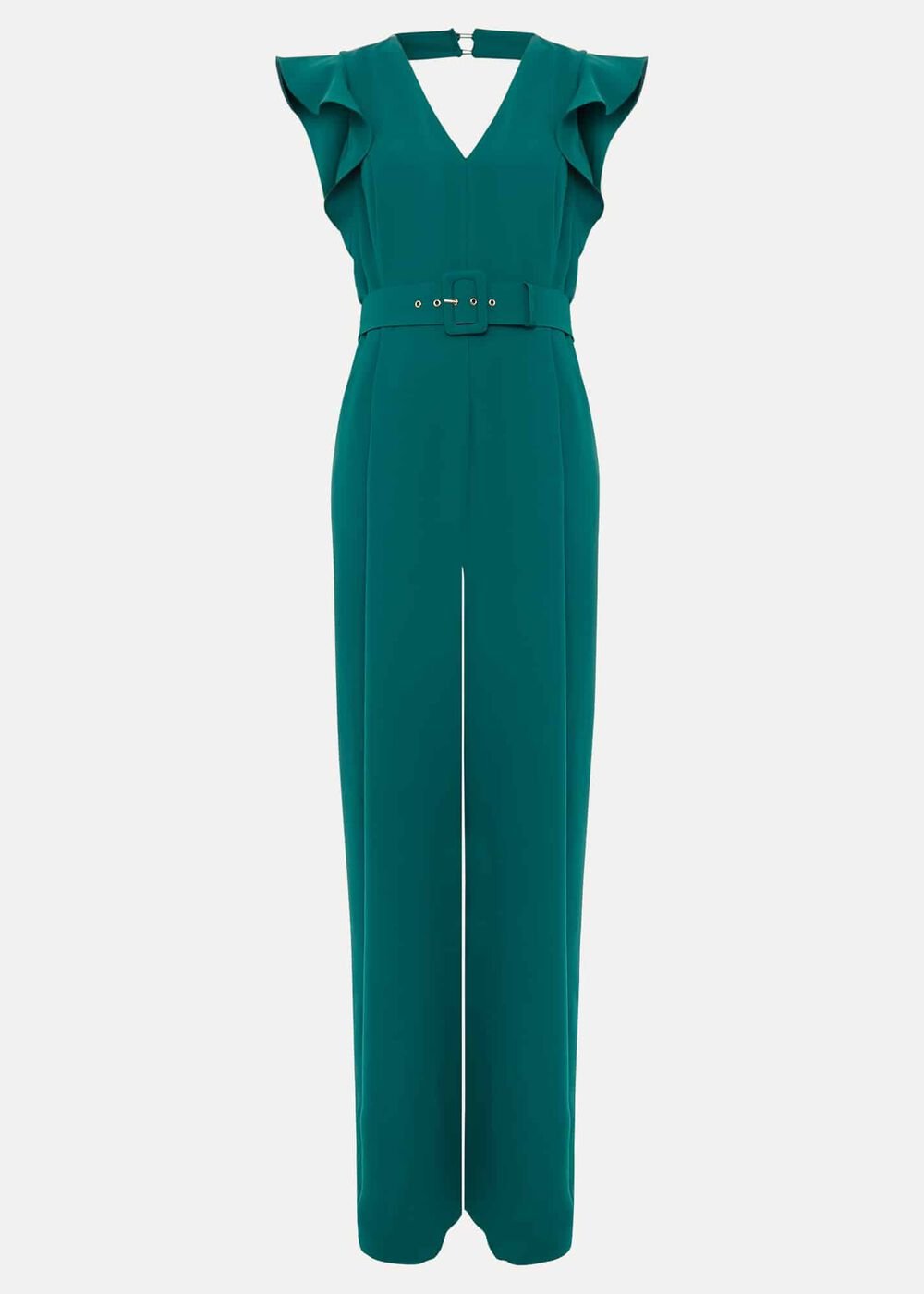 Kallie Belted Jumpsuit Green