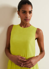 Sara Tiered Maxi Dress Lime