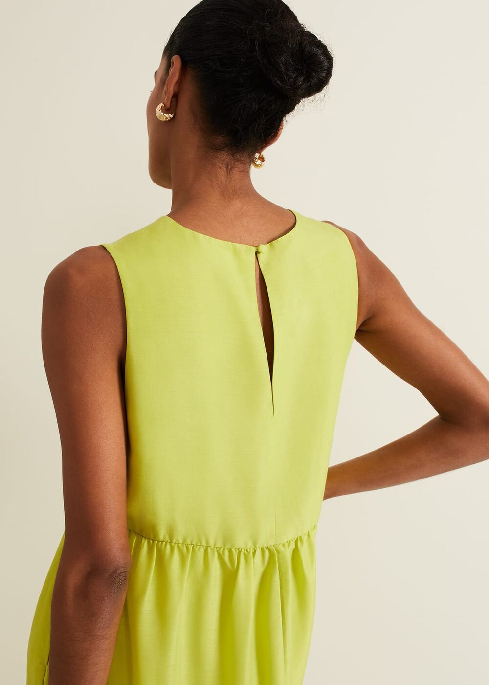 Sara Tiered Maxi Dress Lime