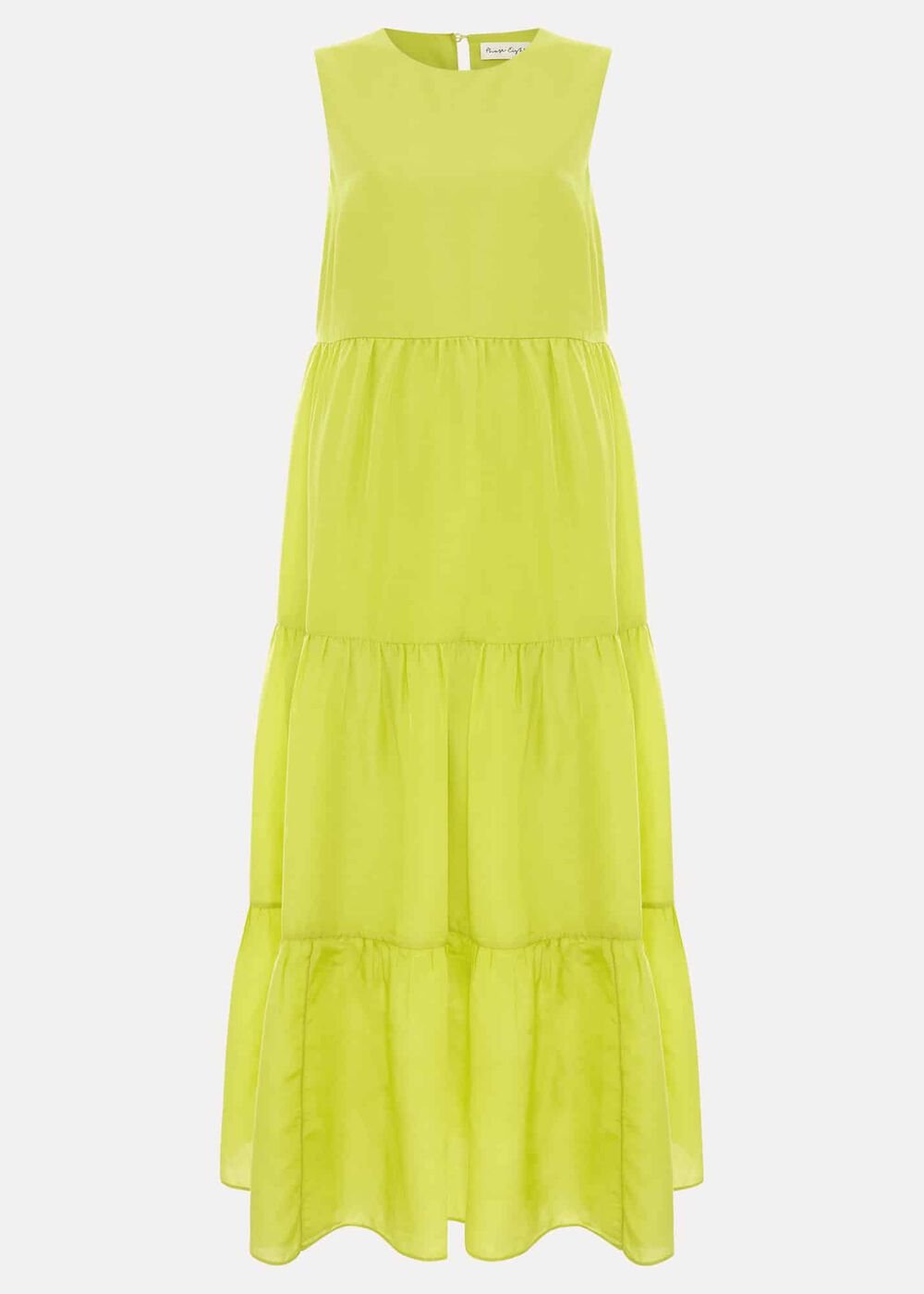 Sara Tiered Maxi Dress Lime