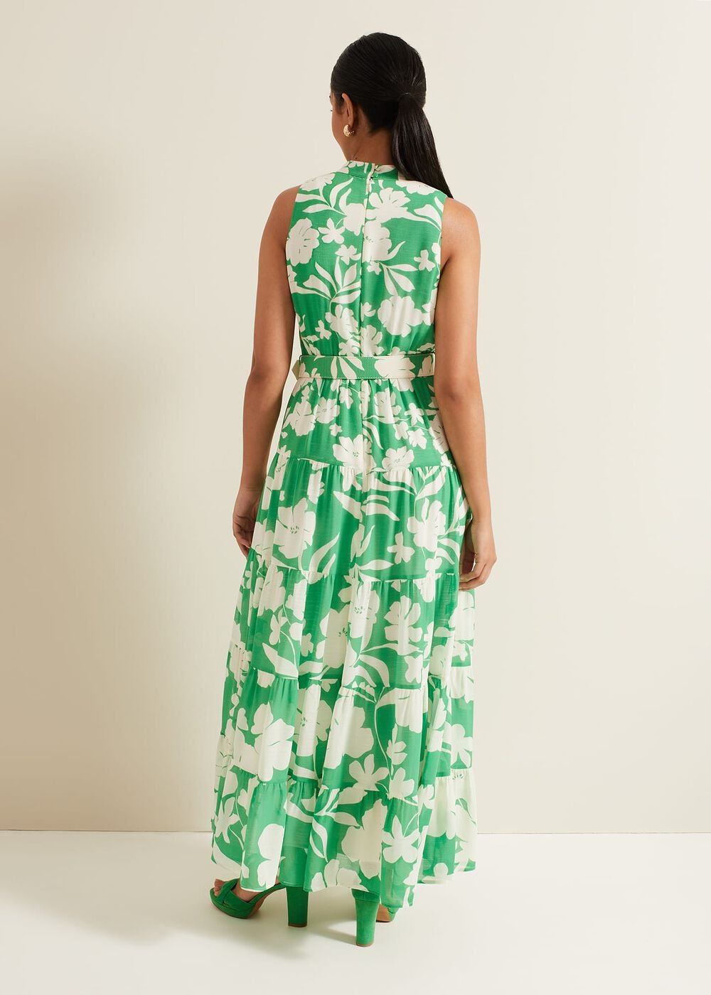 Petite Kara Print Maxi Dress Multi-Coloured
