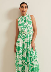 Petite Kara Print Maxi Dress Multi-Coloured