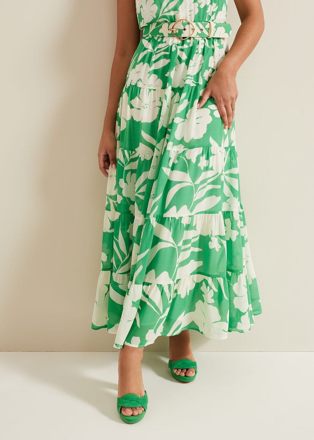 Petite Kara Print Maxi Dress Multi-Coloured