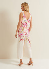 Ethel Floral Wide Leg Jumpsuit Multi-Coloured