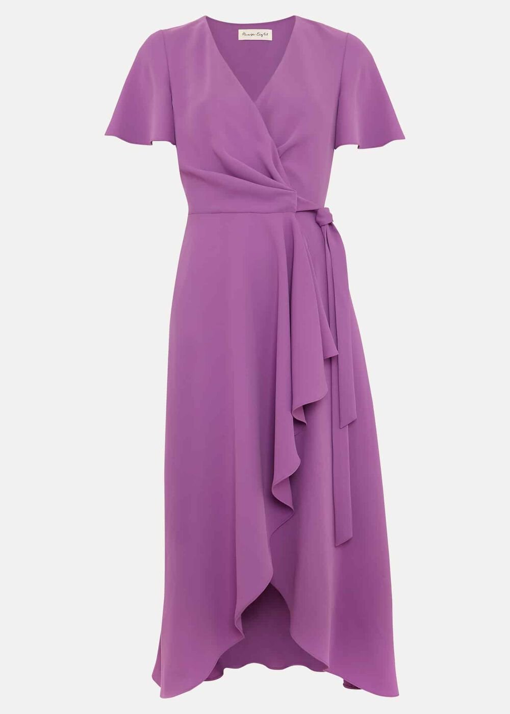 Julissa Frill Wrap Dress Purple