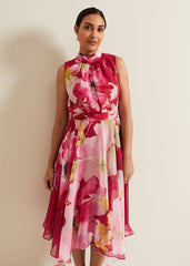 Petite Lucinda Floral Dress Multi-Coloured