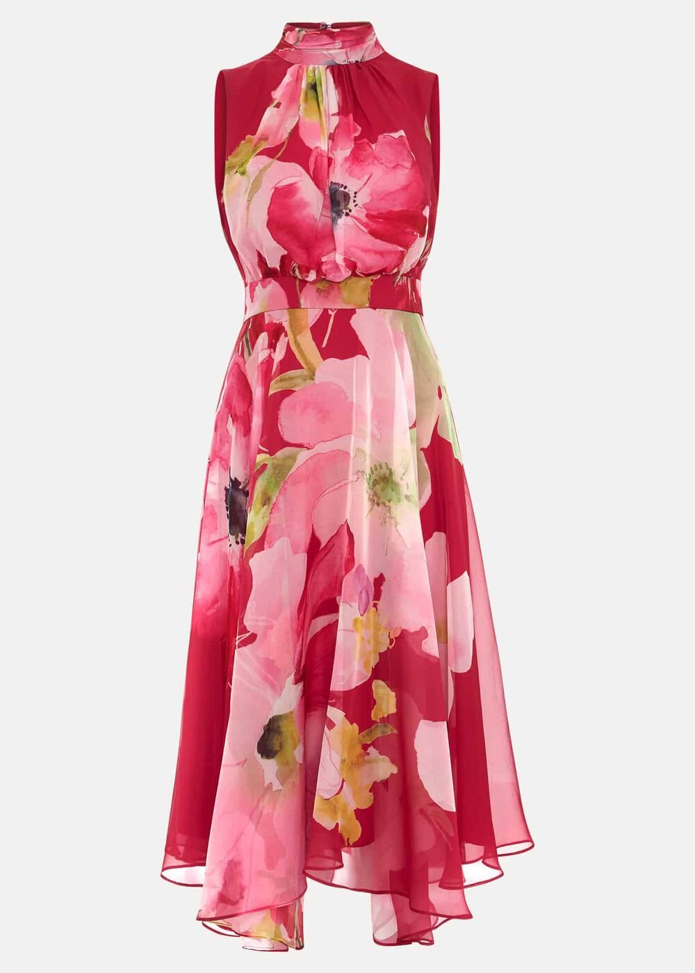 Petite Lucinda Floral Dress Multi-Coloured