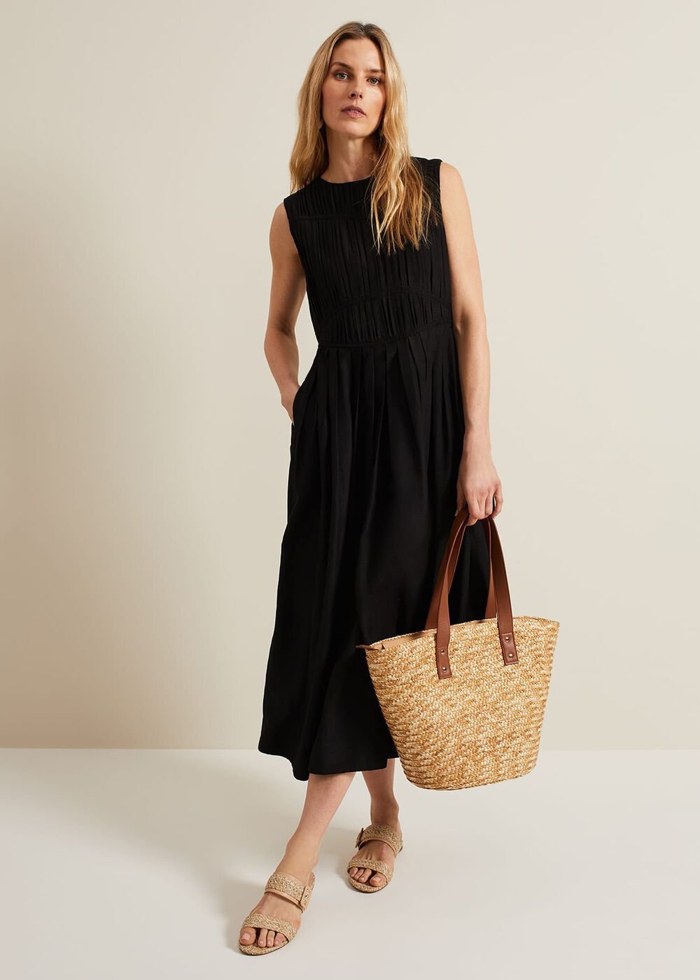Nala Black Bodice Mini Dress Black