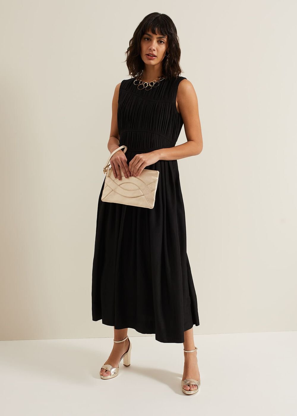 Nala Black Bodice Mini Dress Black