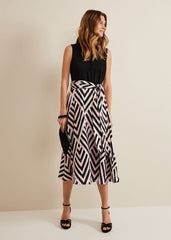 Alora Print Midi Dress Multi-Coloured