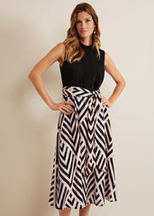 Alora Print Midi Dress Multi-Coloured