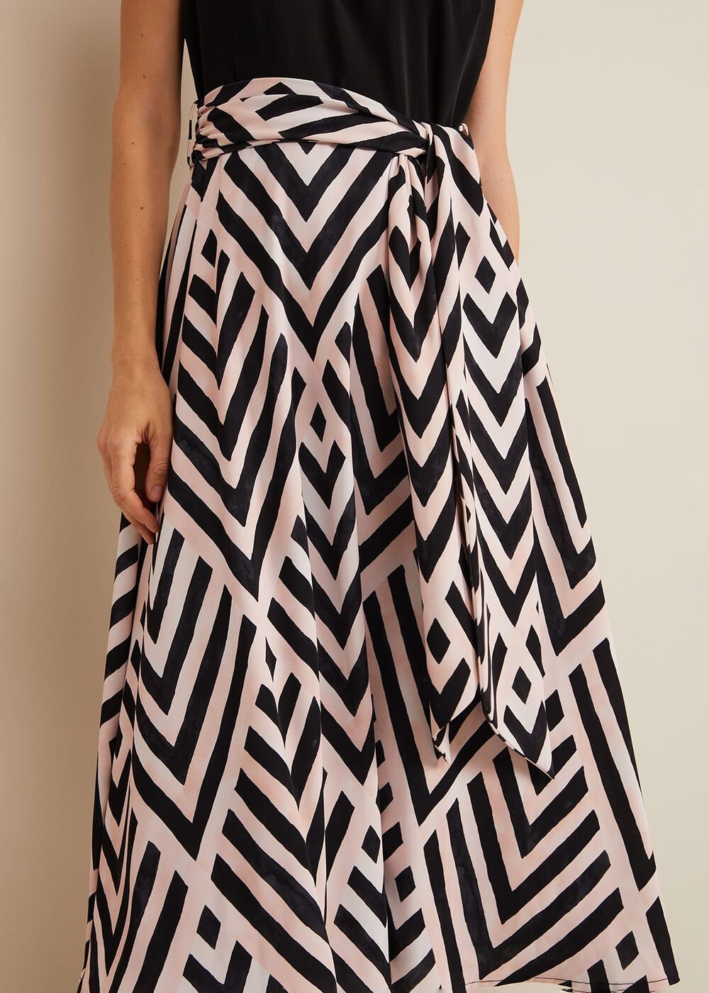 Alora Print Midi Dress Multi-Coloured