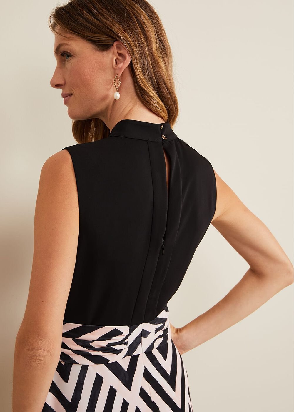 Alora Print Midi Dress Multi-Coloured