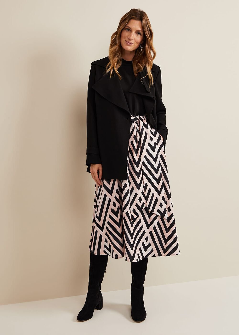 Alora Print Midi Dress Multi-Coloured
